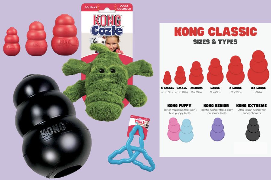 Kong toys come in various designs that suit different preferences and play styles