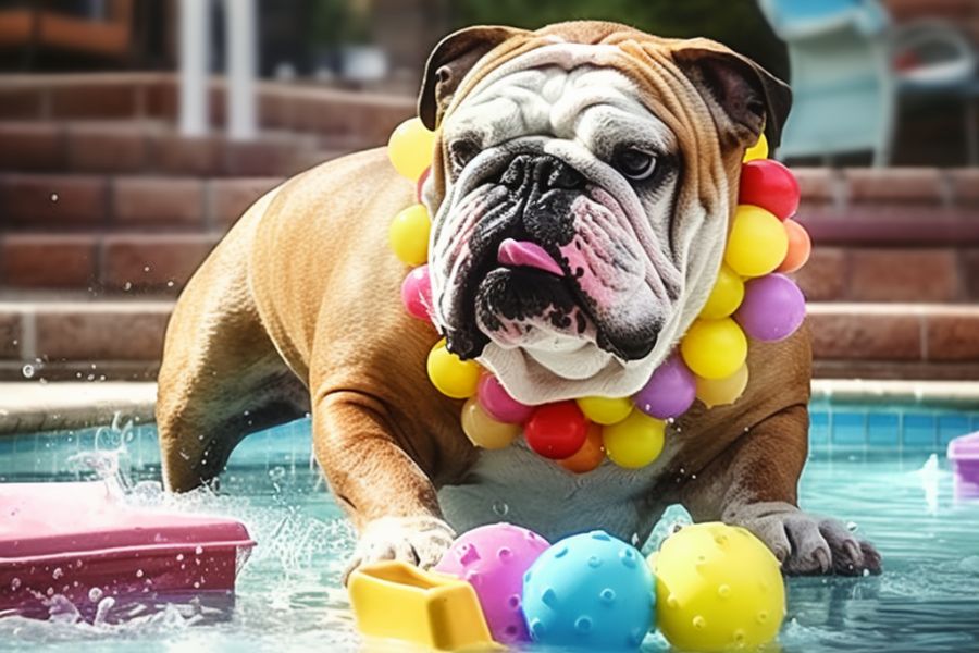 Water Toys for bulldogs.